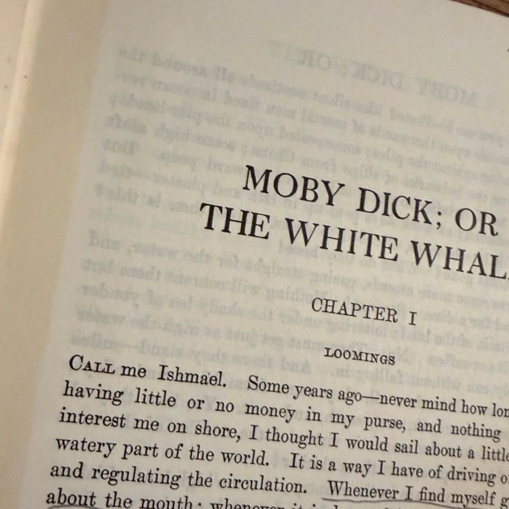 Vintage 1942 Edition Hardback Moby Dick by Melville. Mead Schaefer Illustrations